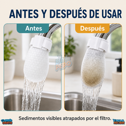 PureTap™ 💧 - 20 Filtros de agua reutilizables para grifo ✨