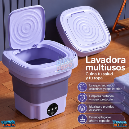 CleanFold™ ✨ - Lavadora portátil compacta 🧺