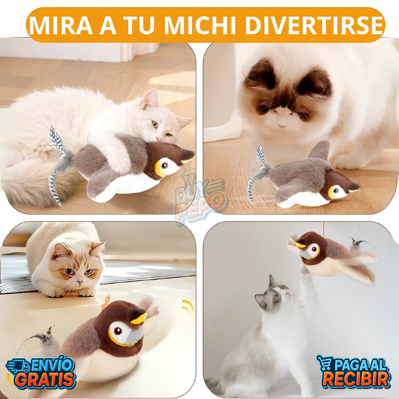 FlyCat™ 🐦 - Pájaro interactivo volador 🐱