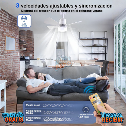 AirShield™ 🌬️ - Ventilador Antihumedad LED 💡