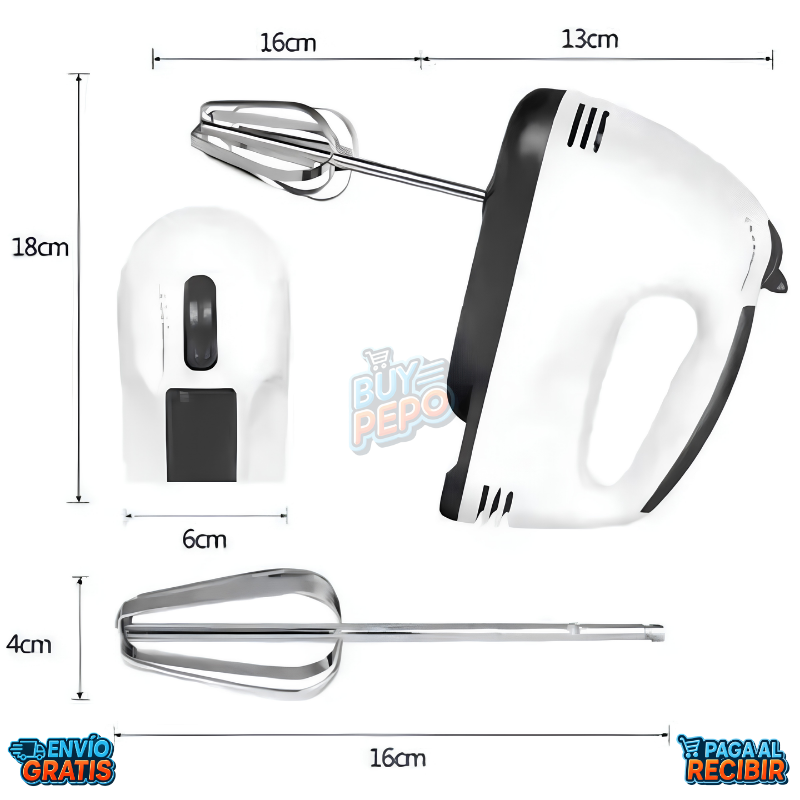 MixPro™ 🍰 - Batidora de pedestal automática ✨