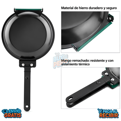 CampChef™ 🏕️ - Sartén doble portátil 🔥