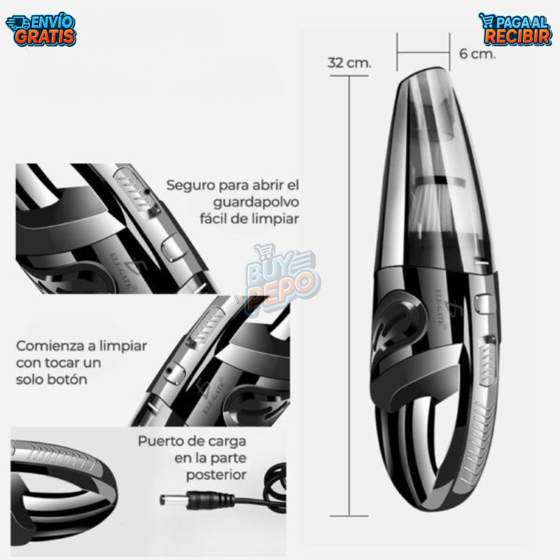 TurboVac™ 🚀 - Aspiradora inalámbrica portátil 🧹