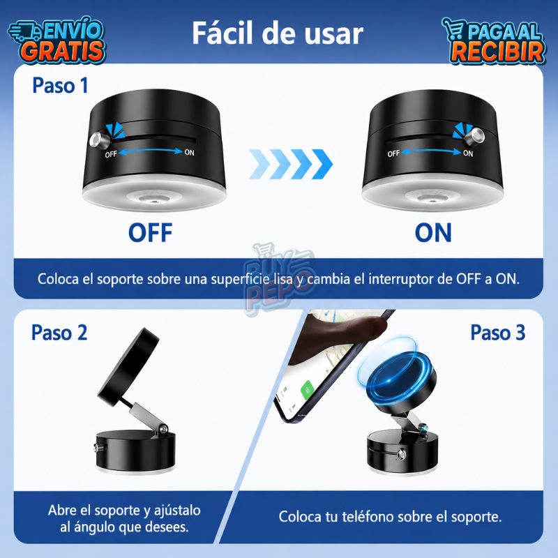 Magnetix™ 🧲 - Soporte magnético celular 📱
