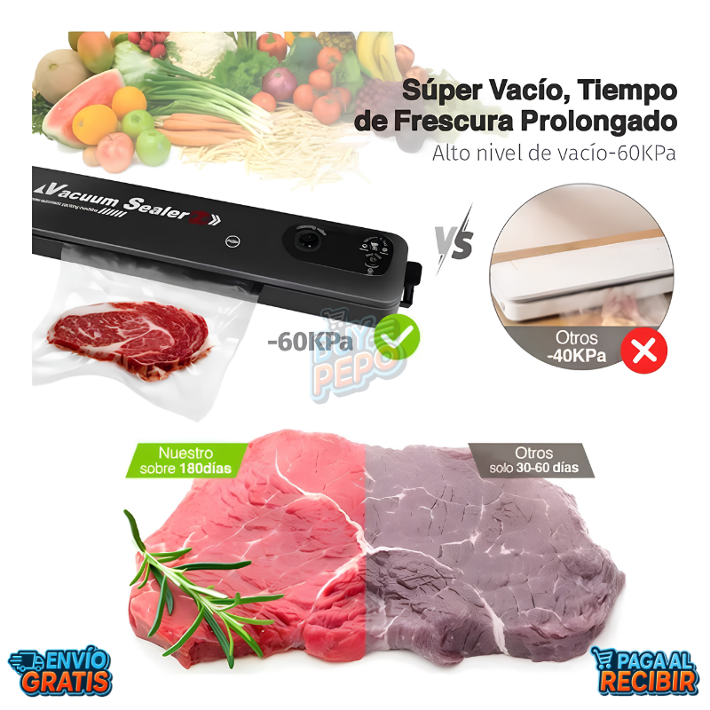 FoodGuard™ 🥩 - Selladora al vacío ✨