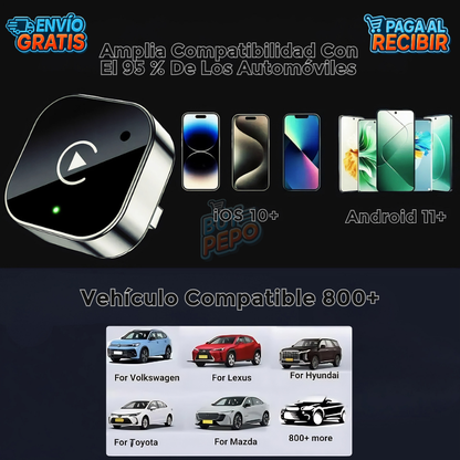 AutoSync™ 🔗 - Adaptador conexión inalámbrica 🚗