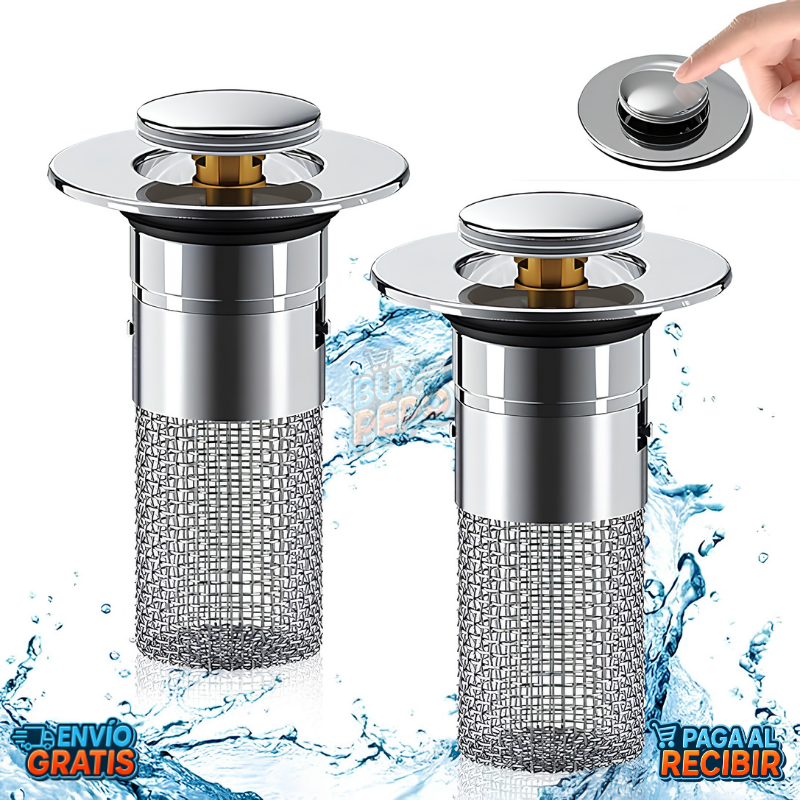 DrainLock™ 🚰 - Tapón filtro 2 en 1 ✨