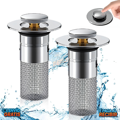 DrainLock™ 🚰 - Tapón filtro 2 en 1 ✨