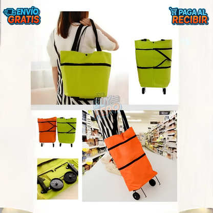 RollBag™ 🛞 - Bolso Carrito Plegable 👜