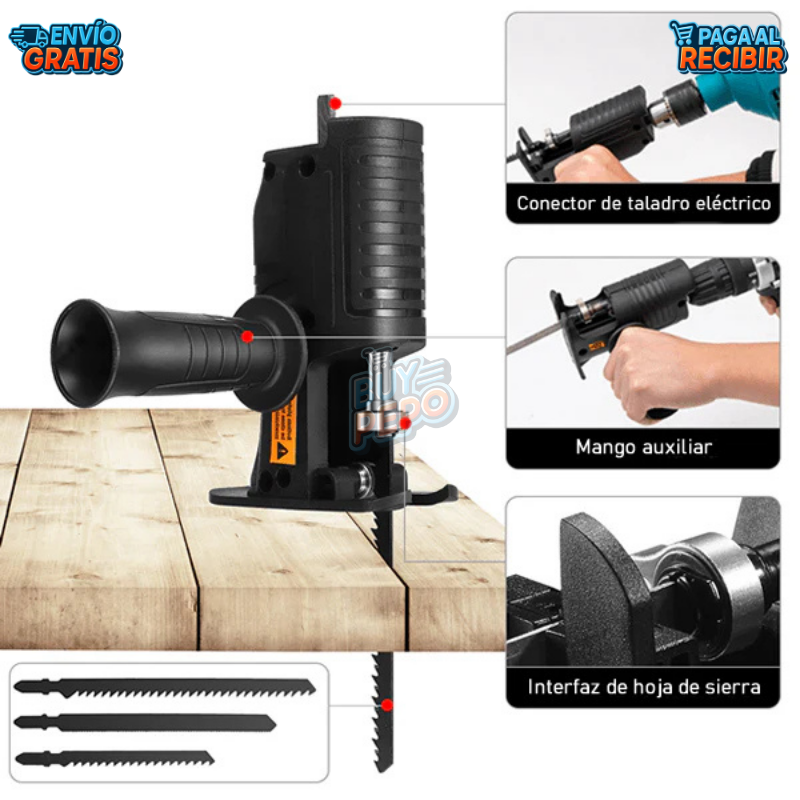 BladeFlex™ 🔧 - Adaptador sierra para taladro ⚙️