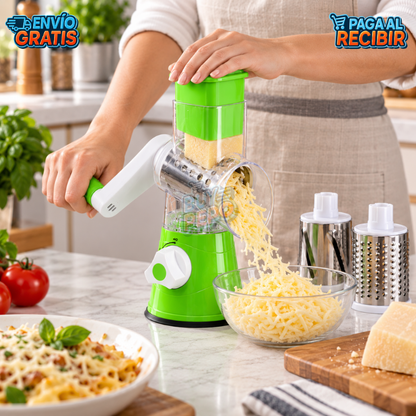 QuickSlice™ 🧀 - Rallador rotativo multiuso 🔄