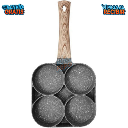 QuadChef™ 🍳 - Sartén 4 espacios 🔥