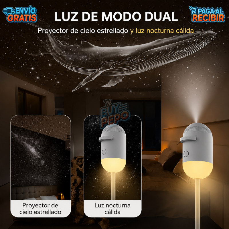 GalaxyNight™ 🌌 - Proyector de Estrellas USB ✨