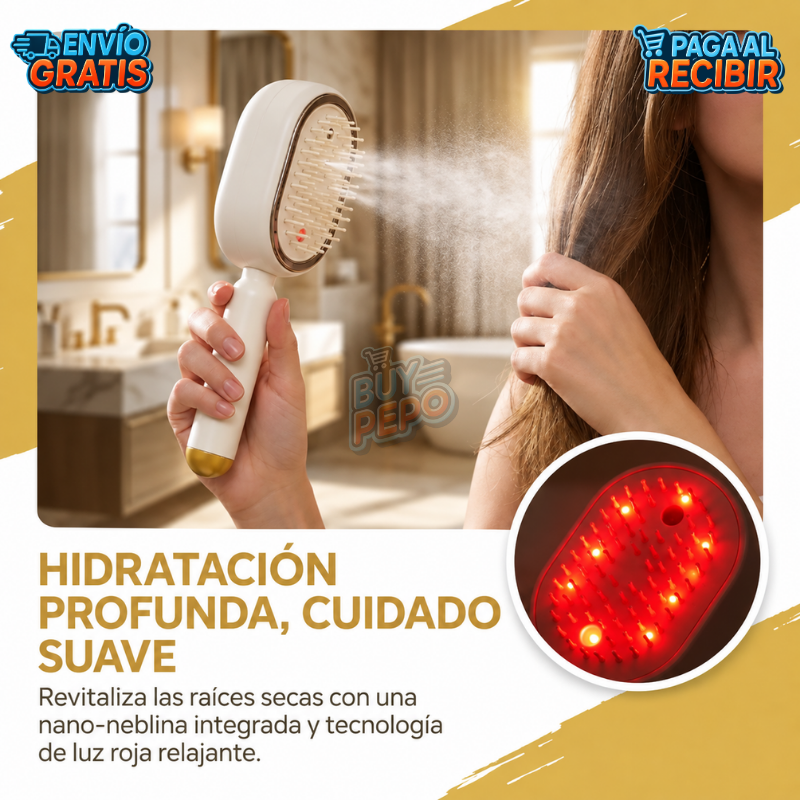 MistGlow™ 💧 - Cepillo spray retráctil ✨