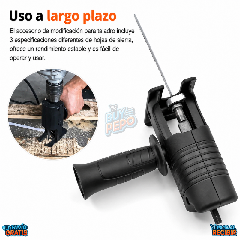 BladeFlex™ 🔧 - Adaptador sierra para taladro ⚙️