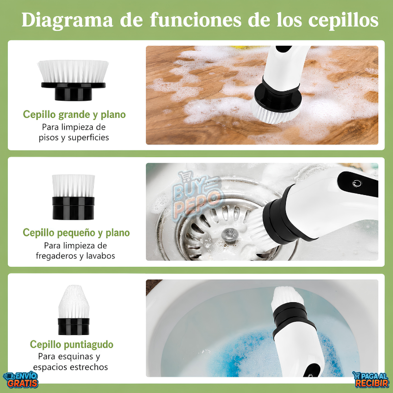 SpinClean™ ✨ - Cepillo eléctrico limpiador 🧼