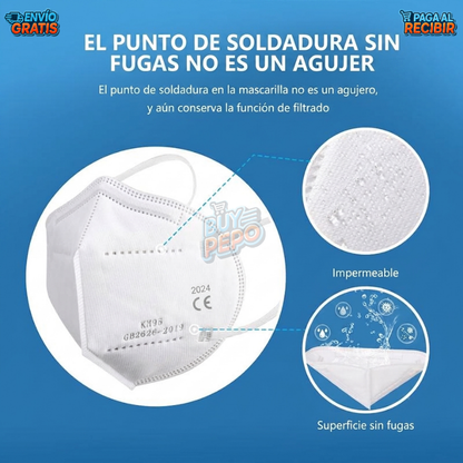 WinterShield™ ❄️ - Mascarillas KN95 protectoras 😷