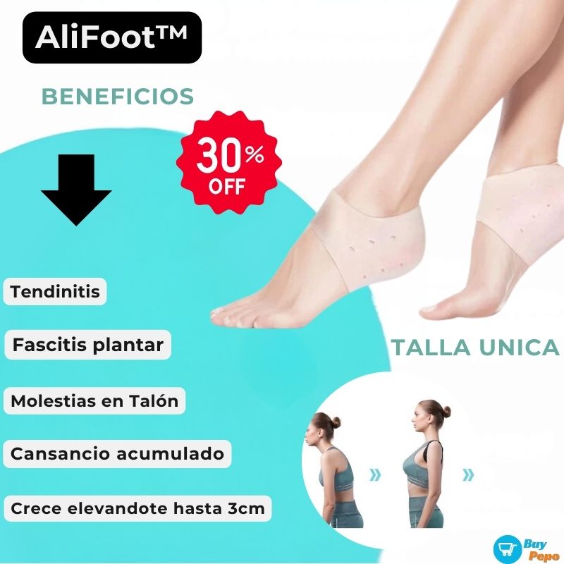 🔥 AliFoot™ 💎 - Par de Plantillas Gel Alivia Talón 🦶✨