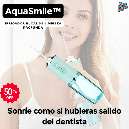 AquaSmile™ 💧- Irrigador Bucal de Limpieza Profunda 🦷