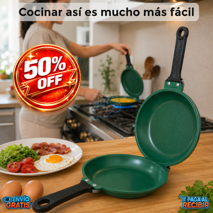 CampChef™ 🏕️ - Sartén doble portátil 🔥