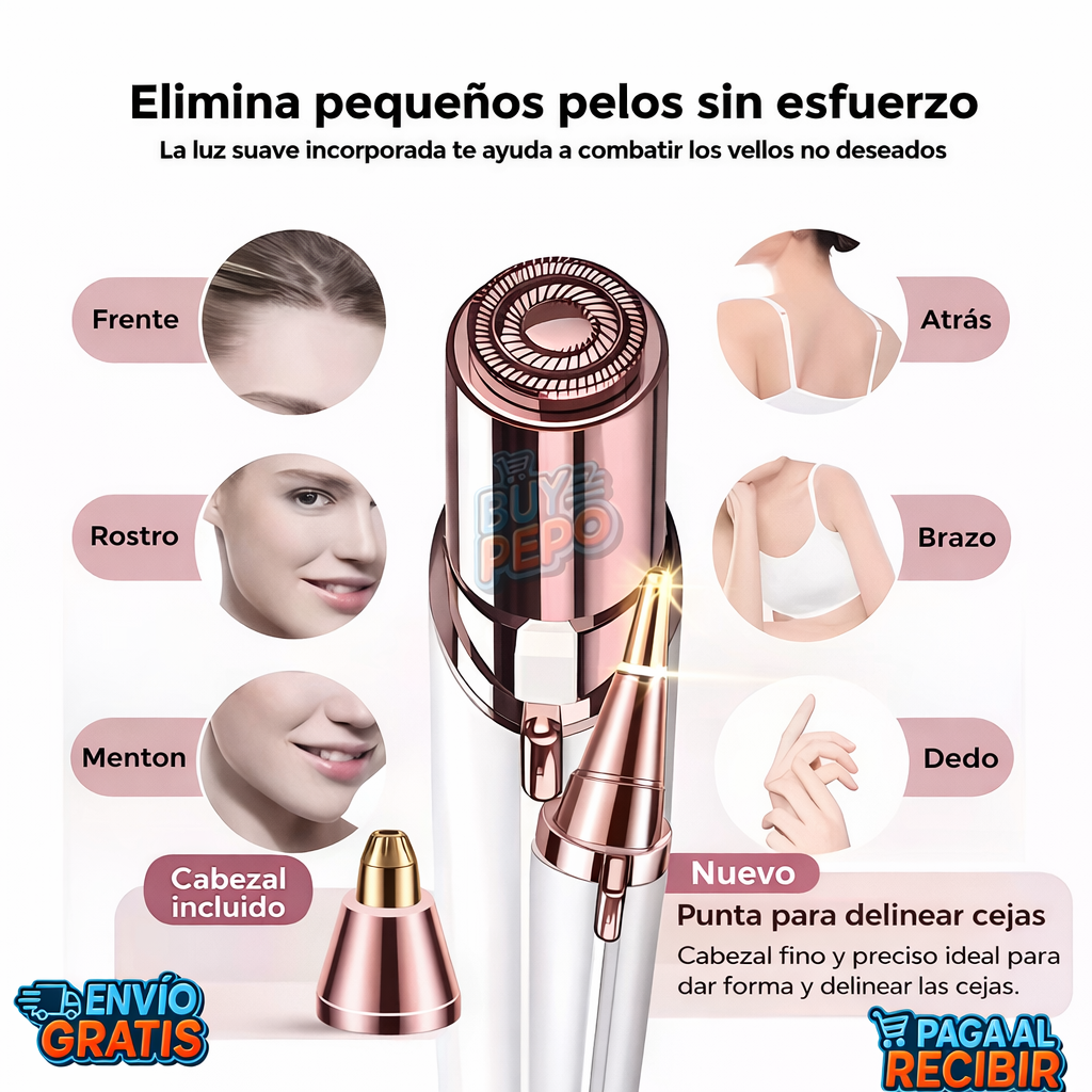 SilkTrim™ 💎 - Depilador facial portátil 2 puntas 🌸