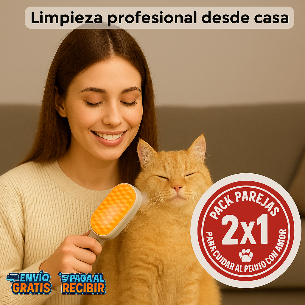 FurMist™ 🐶 - Cepillo vaporizador mascotas PACK 2X1 🐾