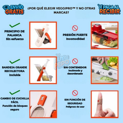 VeggiPro™ 🥕 - rebanador multifunción cocina 🍽️