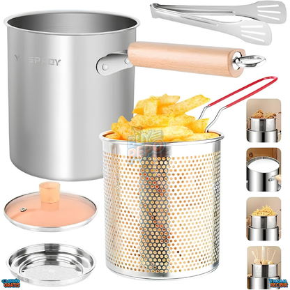 FryBasket™ 🍟 - Olla freidora con cesto 🔥