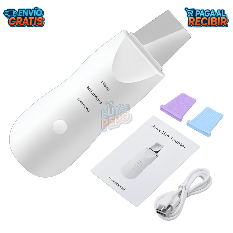SkinWave™ 🌊 - Espátula facial ultrasónica ✨