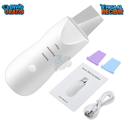 SkinWave™ 🌊 - Espátula facial ultrasónica ✨