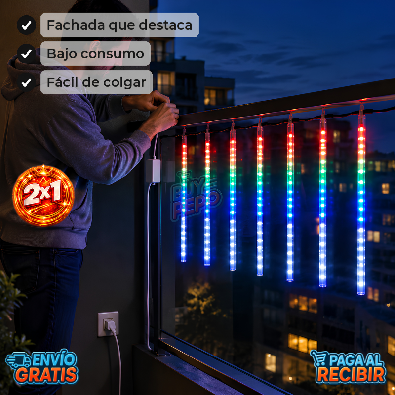 StarFall™ ☄️ - Luces LED lluvia meteoritos 🎄