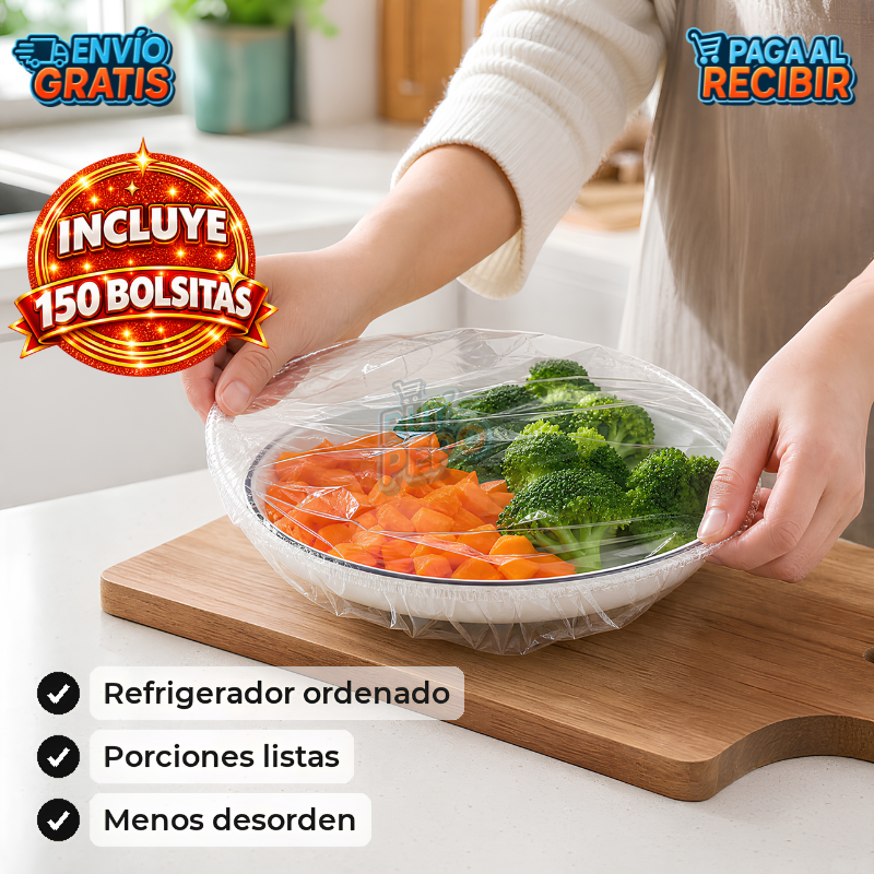 FreshPack™ 🥡 - 150 bolsas para comida ✨