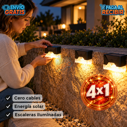 StepGlow™ ☀️ - Luz solar para escaleras 💡