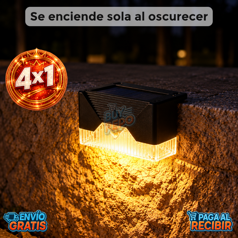 StepGlow™ ☀️ - Luz solar para escaleras 💡