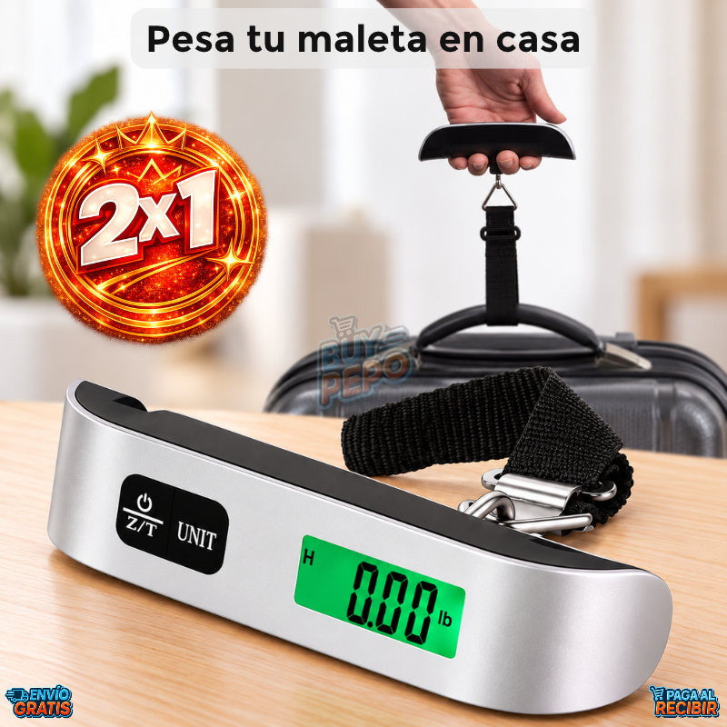 WeighTrip™ 🧳 - Pesa digital para maletas ⚖️