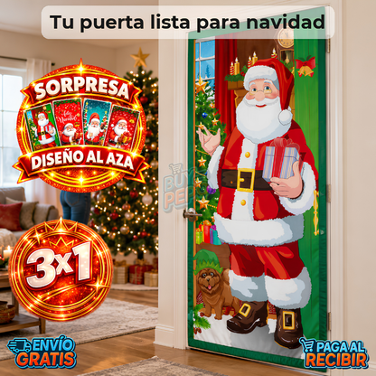 DoorJoy™ 🎄 - Funda navideña para puerta 🎅