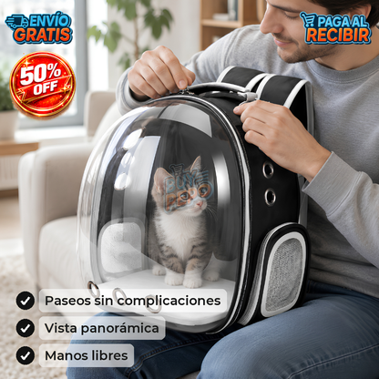 PetView™ 🐾 - Mochila transparente para mascotas 🎒