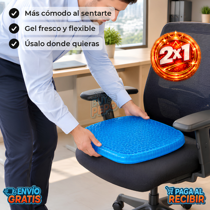 SeatGel™ 💺 - Cojín de gel flexible ✨
