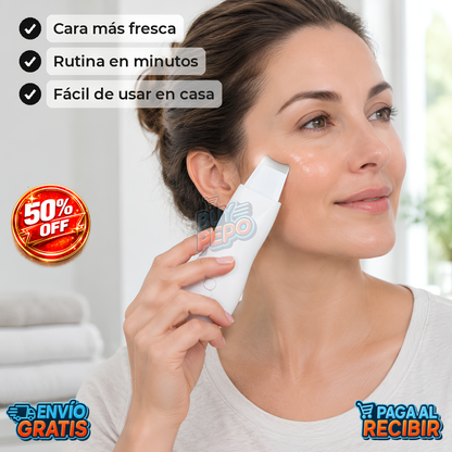 SkinWave™ 🌊 - Espátula facial ultrasónica ✨