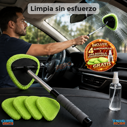 CrystalView™ 🚗✨ - Mopa Angular Para Parabrisas Interior 🧼