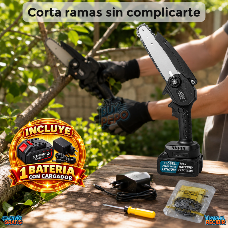 CutPro™ 🪚 - Mini motosierra recargable ⚡