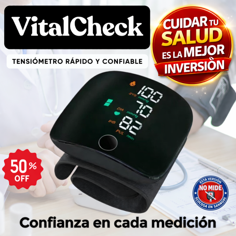 VitalCheck™ ⚡ - Toma tu presion rápido y confiable 💙