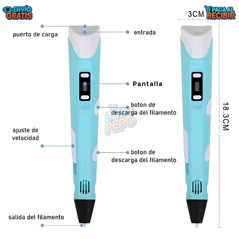 DrawCraft™ ✏️ - Lápiz 3D creativo 🎨