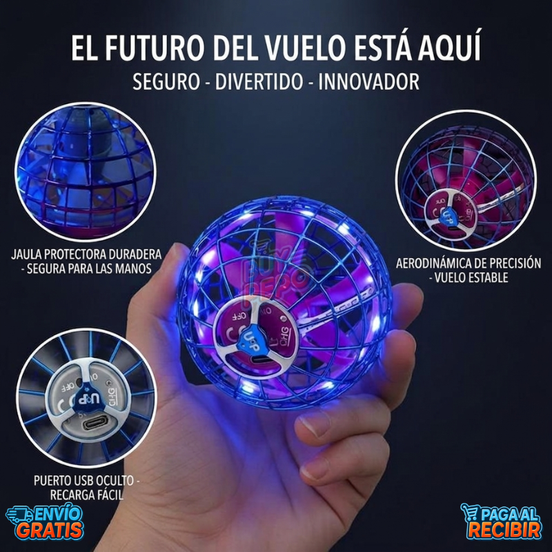 FlyNova™ 🚀 - Bola voladora interactiva ✨