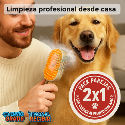 FurMist™ 🐶 - Cepillo vaporizador mascotas PACK 2X1 🐾