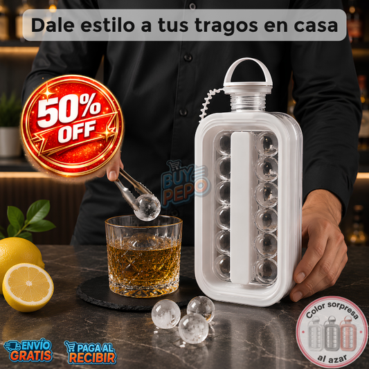 IceBall™ 🧊 - Botella molde para hielo redondo ✨