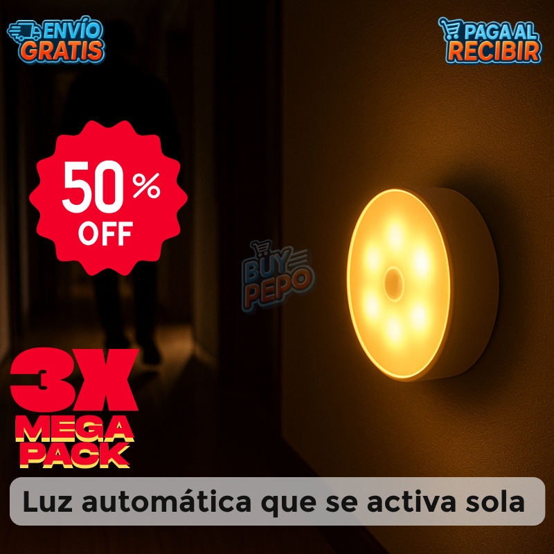 LumiSense™ 💡 - Luz nocturna inteligente PACK 3X1 🌙