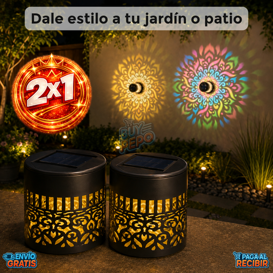 MandalaGlow™ 🌸 - Foco solar decorativo mandala ☀️