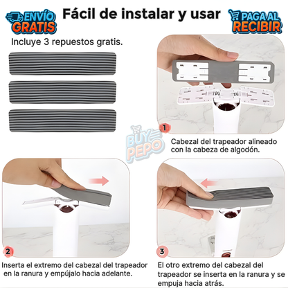 AutoMop™ 🧽 -  Mopa Autolimpiable de Limpieza ✨