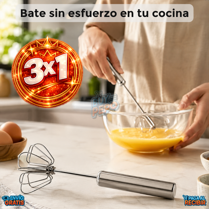 MixEasy™ 🥣 - Batidor manual inteligente ✨